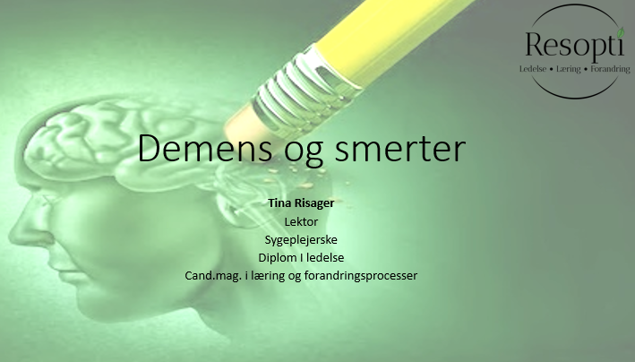 Demens Og Smerter Resopti 