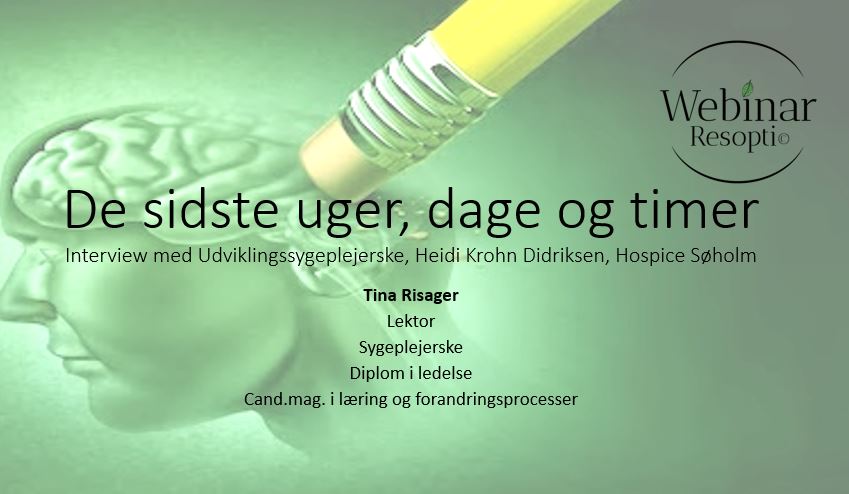 De sidste uger, dage og timer De sidste uger, dage og timer